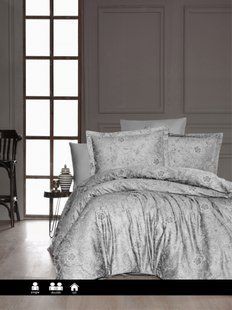Постільна білизна First Choice Cotton Satin Advina Grey 0425 фото