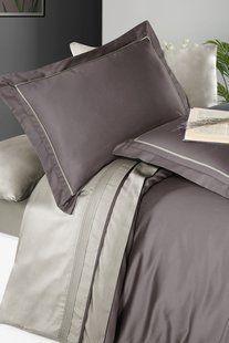 Постільна білизна First Choice Deluxe Satin Serenity Lilac & Beige 0086 фото