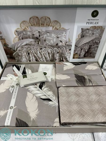 Постельное белье La Romano Premium Satin Perlan евро 1983 фото