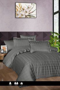 Постільна білизна First Choice Deluxe Satin Dark Series Royce Storm 0100 фото