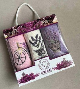 Турецькі кухонні рушники Gulcan, 3 шт, 30х50 см, махра 0871 фото