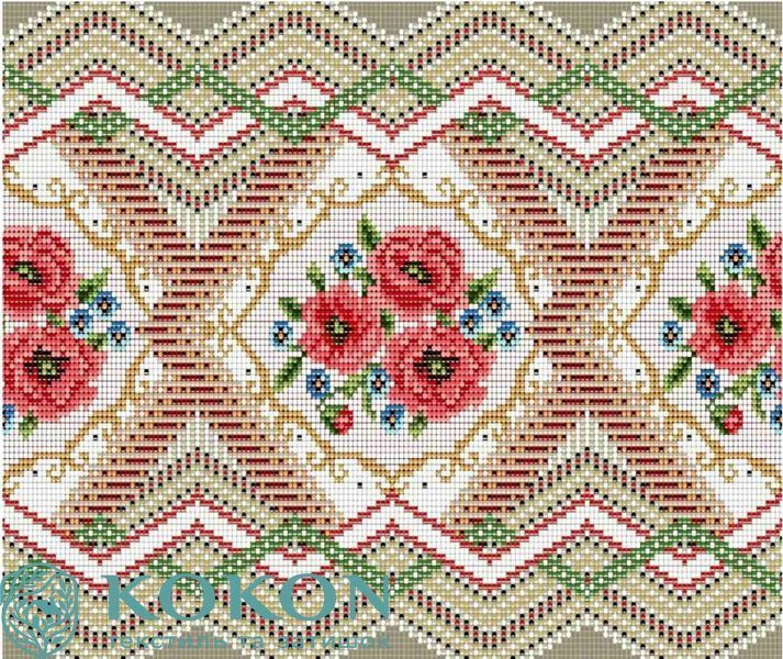 Дорожка на стол "Мозаика", 140х50см 1406 фото
