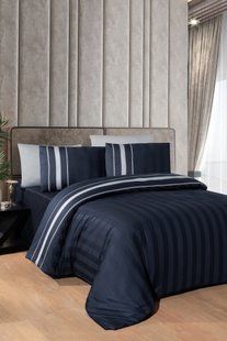 Постільна білизна First Choice Deluxe Satin Dark Series Artwel Navy Blue 0109 фото