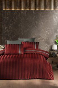 Постільна білизна First Choice Deluxe Satin Dark Series Artwel Dark Red 0110 фото