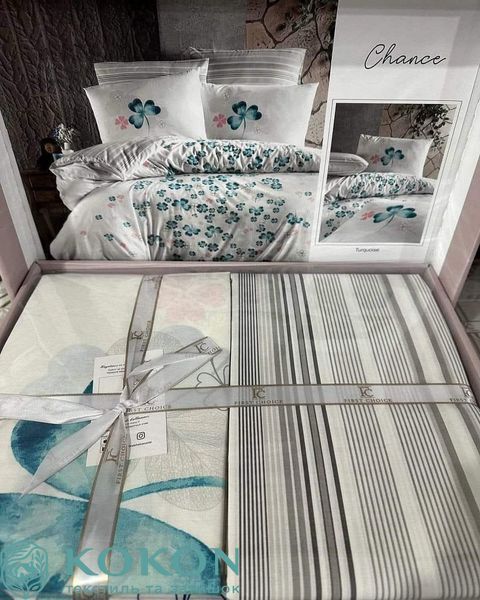 Постільна білизна First Choice Ranforce Chance Turquoise 0154 фото