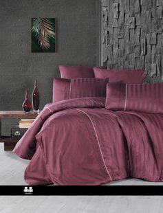 Постільна білизна First Choice Deluxe Satin Dark Series Modalife Rose 0117 фото