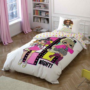 Постельное белье TAC Disney 160&times;220 см Lol Surprise Omg 1380 фото