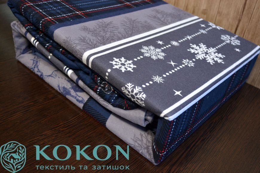 Постельное белье First Choice Flanel Happiness Navy Blue 0125 фото